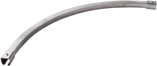 TMI, LLC - 3' Long Galvanized Steel Dock Strip Door Mounting Hardware - Use with Industrial Curtain Kit - USA Tool & Supply