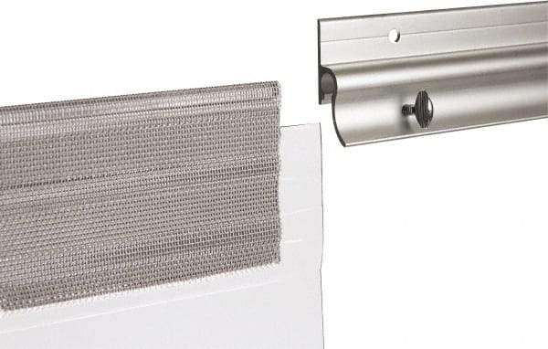 TMI, LLC - 3' Long Aluminum Dock Strip Door Mounting Hardware - Use with Premium Strip Door Kit - USA Tool & Supply