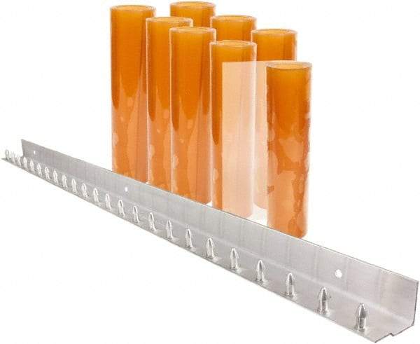 Aleco - 4' Door Width x 7' Door Height PVC Smooth Strip Door Kit - Light Beige Tint - USA Tool & Supply
