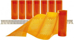 Aleco - 4' Door Width x 7' Door Height PVC AmberTech Anti-Insect Strip Door Kit - Amber - USA Tool & Supply