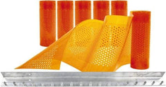 Aleco - 3' Door Width x 7' Door Height PVC AmberTech Anti-Insect Strip Door Kit - Amber - USA Tool & Supply