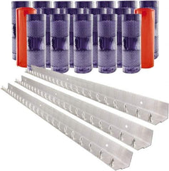 Aleco - 12' Door Width x 12' Door Height PVC Clear Smooth Anti-Insect Strip Door Kit - Clear - USA Tool & Supply