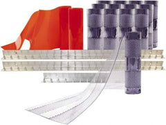Aleco - 10' Door Width x 12' Door Height PVC Clear Smooth Anti-Insect Strip Door Kit - Clear - USA Tool & Supply
