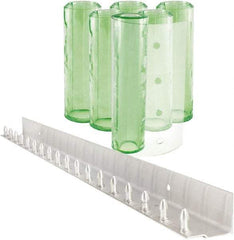 Aleco - 3' Door Width x 7' Door Height PVC Clear Smooth Antistatic Strip Door Kit - Light Green Tint - USA Tool & Supply