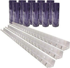 Aleco - 7' Door Width x 10' Door Height PVC Clear Smooth Strip Door Kit - Clear - USA Tool & Supply