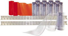 Aleco - 8' Door Width x 8' Door Height PVC Clear Smooth Anti-Insect Strip Door Kit - Clear - USA Tool & Supply