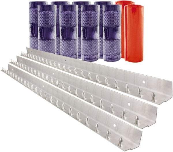 Aleco - 7' Door Width x 10' Door Height PVC Clear Smooth Anti-Insect Strip Door Kit - Clear - USA Tool & Supply