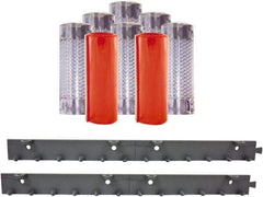 Aleco - 4' Door Width x 7' Door Height PVC Clear Smooth Anti-Insect Strip Door Kit - Clear - USA Tool & Supply