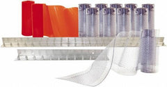 Aleco - 6' Door Width x 8' Door Height PVC Clear Smooth Anti-Insect Strip Door Kit - Clear - USA Tool & Supply