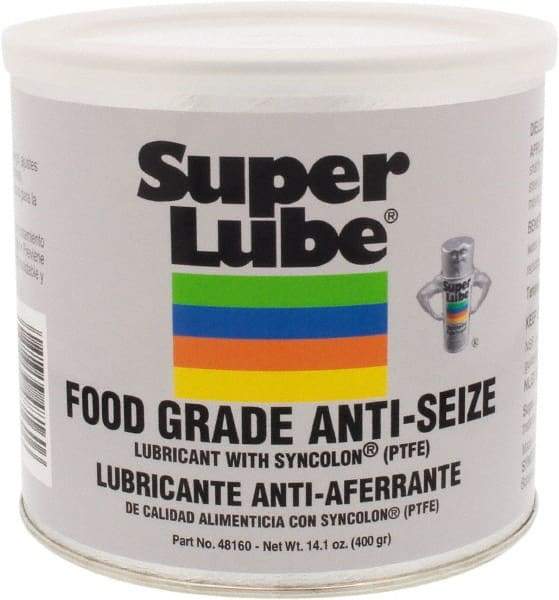 Synco Chemical - 14.1 oz Can Anti-Seize Lubricant - Synthetic with PTFE, 450 to 450°F, Translucent White, Water Resistant - USA Tool & Supply