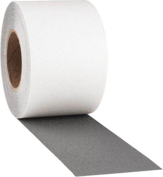 PRO-SAFE - Gray Solid Color Anti-Slip Vinyl Tape - 4" Wide x 60' Long, General Traffic - USA Tool & Supply