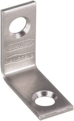 National Mfg. - 1" Long x 1/2" Wide, Stainless Steel, Corner Brace - Stainless Steel Coated - USA Tool & Supply