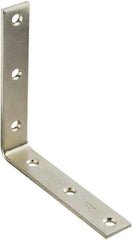 National Mfg. - 6" Long x 1-1/8" Wide, Steel, Corner Brace - Zinc Plated - USA Tool & Supply