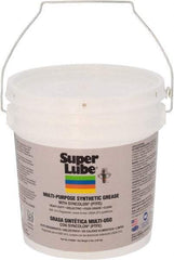 Synco Chemical - 5 Lb Pail Synthetic Lubricant w/PTFE General Purpose Grease - Translucent White, Food Grade, 450°F Max Temp, NLGIG 0, - USA Tool & Supply