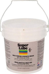 Synco Chemical - 5 Lb Pail Synthetic Lubricant w/PTFE General Purpose Grease - Translucent White, Food Grade, 450°F Max Temp, NLGIG 1, - USA Tool & Supply