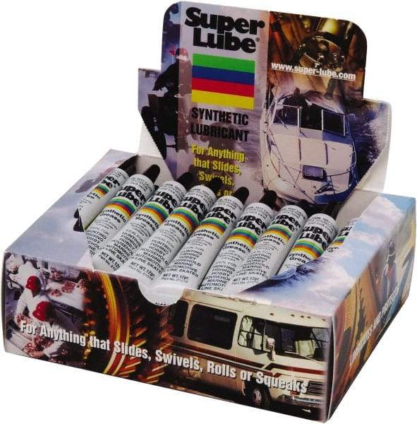 Synco Chemical - 0.5 oz Tube Synthetic Lubricant w/PTFE General Purpose Grease - Translucent White, Food Grade, 450°F Max Temp, NLGIG 2, - USA Tool & Supply