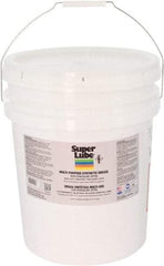 Synco Chemical - 30 Lb Pail Synthetic Lubricant w/PTFE General Purpose Grease - Translucent White, Food Grade, 450°F Max Temp, NLGIG 000, - USA Tool & Supply