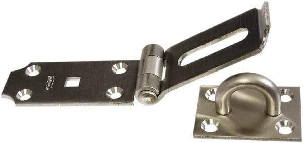National Mfg. - 2-1/2" Wide, Safety Hasp - Stainless Steel - USA Tool & Supply