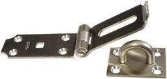 National Mfg. - 2-1/2" Wide, Safety Hasp - Stainless Steel - USA Tool & Supply