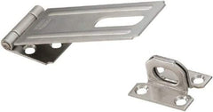 National Mfg. - 1-1/2" Wide, Safety Hasp - Stainless Steel - USA Tool & Supply