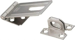 National Mfg. - 1-1/2" Wide, Safety Hasp - Stainless Steel - USA Tool & Supply