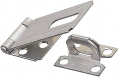 National Mfg. - 3-1/4" x 1-1/2" Wide, Safety Hasp - Zinc Plated Steel - USA Tool & Supply