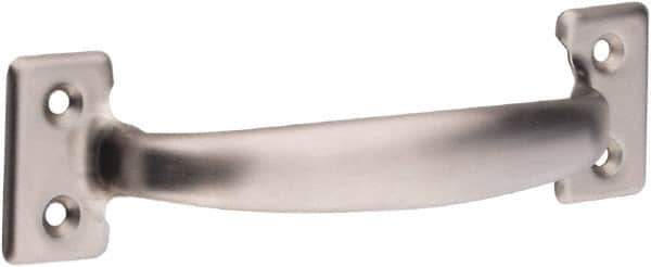 National Mfg. - 8-1/2" Long x 6.5" Wide, Stainless Steel Door Pull - Stainless Steel Coated - USA Tool & Supply