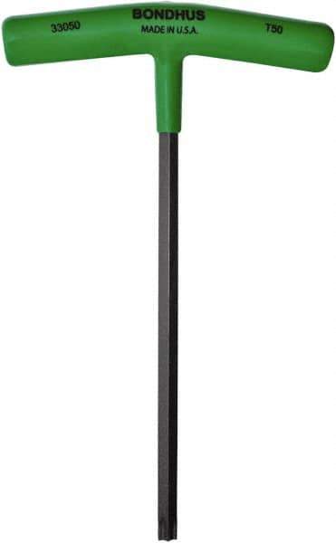 Bondhus - T50 Torx Key - T-Handle Cushion Grip, 212mm OAL - USA Tool & Supply