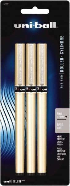Uni-Ball - Roller Ball 0.7mm Stick Pen - Black - USA Tool & Supply