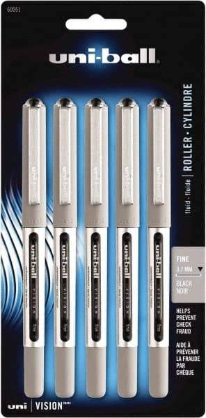 Uni-Ball - Roller Ball 0.7mm Stick Pen - Black - USA Tool & Supply