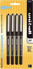 Uni-Ball - Roller Ball 0.5mm Stick Pen - Black - USA Tool & Supply