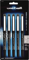 Uni-Ball - Roller Ball 0.5mm Stick Pen - Black - USA Tool & Supply