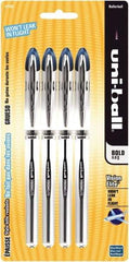 Uni-Ball - Roller Ball 0.8mm Stick Pen - Blue & Black - USA Tool & Supply