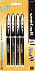Uni-Ball - Roller Ball 0.5mm Stick Pen - Black - USA Tool & Supply