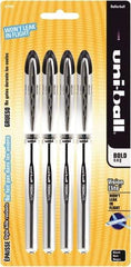 Uni-Ball - Roller Ball 0.8mm Stick Pen - Black - USA Tool & Supply