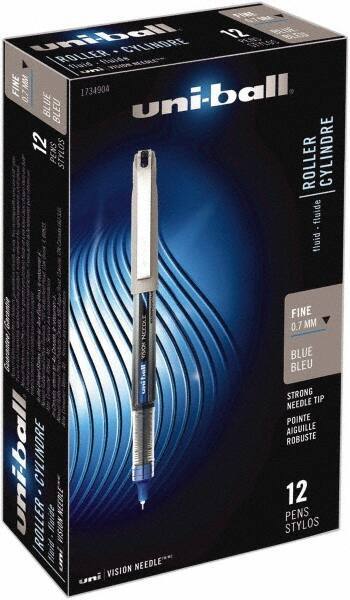 Uni-Ball - Roller Ball 0.7mm Stick Pen - Blue - USA Tool & Supply