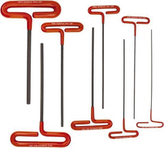 Bondhus - 8 Piece T-Handle Cushion Grip Hex Key Set - Hex Range 2 to 10mm - USA Tool & Supply