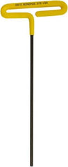 Bondhus - 3/16" Hex, T-Handle Cushion Grip, Hex Key - 248mm OAL, Inch System of Measurement - USA Tool & Supply