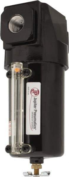 PRO-SOURCE - 160 CFM Oil/Water Condensate Separation Filter - 1/2" 250 psi, Manual Drain - USA Tool & Supply