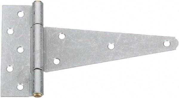 National Mfg. - 2 Piece, 5-1/2" Long, Galvanized Extra Heavy Duty - 8" Strap Length, 2-5/8" Wide Base - USA Tool & Supply