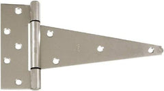 National Mfg. - 6-5/8" Long, Stainless Steel Coated Extra Heavy Duty - 10" Strap Length, 2-9/32" Wide Base - USA Tool & Supply