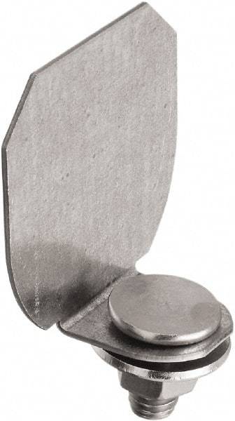 National Mfg. - Galvanized, Box Rail End Cap - Use with Round Rail - USA Tool & Supply