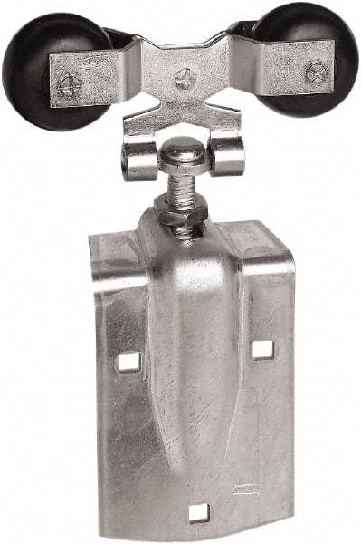 National Mfg. - 2 Piece, Zinc, Box Rail Hanger - Use with Round Rail - USA Tool & Supply