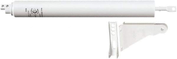 National Mfg. - 11-1/4" Closer Body Length, Storm & Screen Door Closer Manual Damper - White Finish - USA Tool & Supply