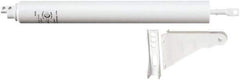 National Mfg. - 11-1/4" Closer Body Length, Storm & Screen Door Closer Manual Damper - White Finish - USA Tool & Supply