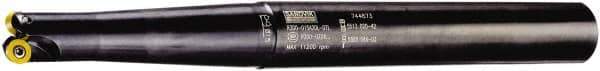 Sandvik Coromant - 3 Inserts, 5/8" Cutter Diam, 0.1772" Max Depth of Cut, Indexable High-Feed Face Mill - 6" High, RA300..Oxx Toolholder, R300-0932.. Inserts, Series CoroMill 300 - USA Tool & Supply