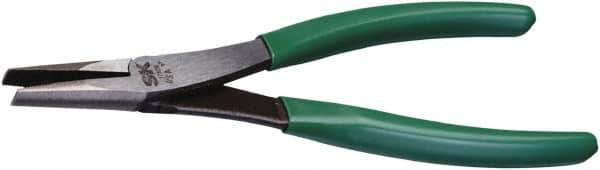 SK - 8-1/4" OAL, 4" Jaw Length, Duckbill Pliers - Serrated Jaw, Vinyl Coated Handles - USA Tool & Supply