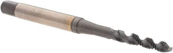 Kennametal - #2-56 UNC 2 Flute 2B Modified Bottoming Spiral Flute Tap - Vanadium High Speed Steel, TiN/CrC/C Finish, 45mm OAL, Right Hand Flute, Right Hand Thread, H2, Series T682 - USA Tool & Supply