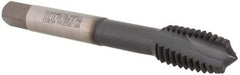 Kennametal - 1/2-13 UNC 3 Flute 3B Modified Bottoming Spiral Flute Tap - Vanadium High Speed Steel, AlCrTiN Finish, 3-3/8" OAL, Right Hand Flute, Right Hand Thread, H3, Series T692 - USA Tool & Supply