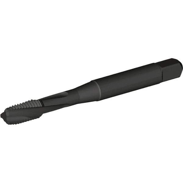 Kennametal - M12x1.75 Metric Coarse 3 Flute Modified Bottoming Spiral Flute Tap - Vanadium High Speed Steel, Oxide Finish, 3-3/8" OAL, Right Hand Flute, Right Hand Thread, D5, Series T692 - Exact Industrial Supply